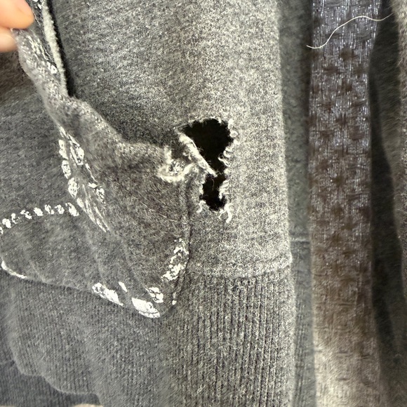 Roxy Charcoal Hoodie with Colorful Graphic - Picture 5 of 5